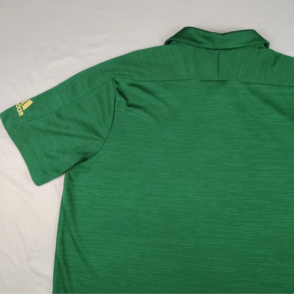 Adidas USF Bulls Polo Shirt Men's XL Green South Florida Golf Performance NCAA